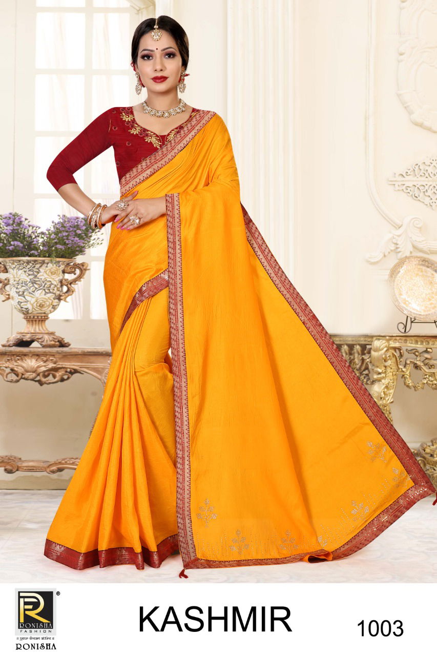 Ronisha Kashmir New Exclusive Wear Silk Latest Designer Saree Collection